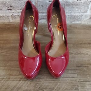 Jessica Simpson Red Patent Heels